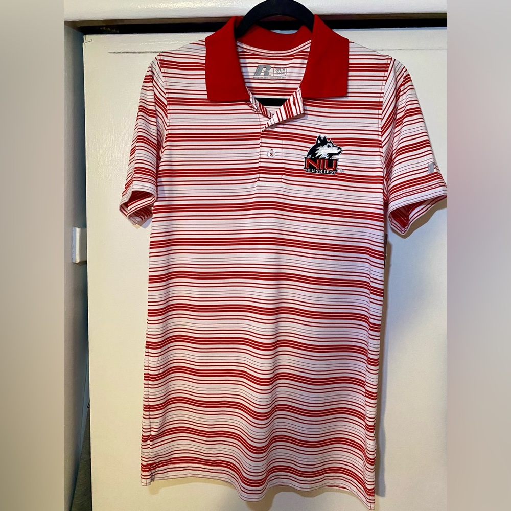 Northern Illinois University, Huskies college polo shirt size small. Brand new.